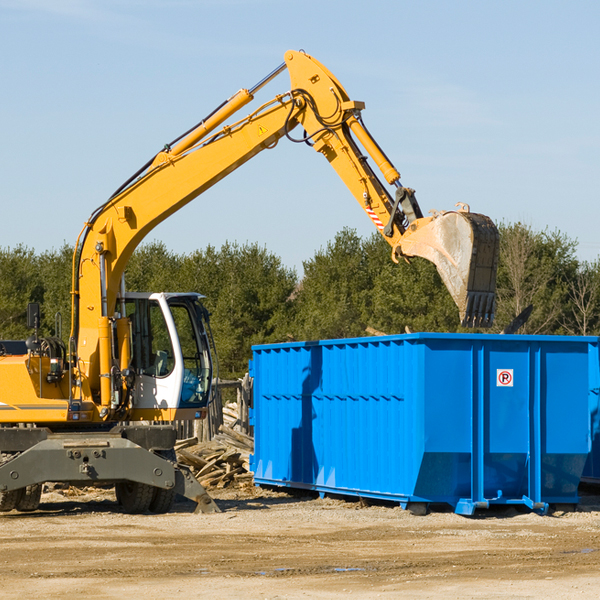 what size residential dumpster rentals are available in Turnerville GA